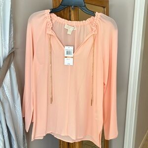 Elegant Peach Blouse